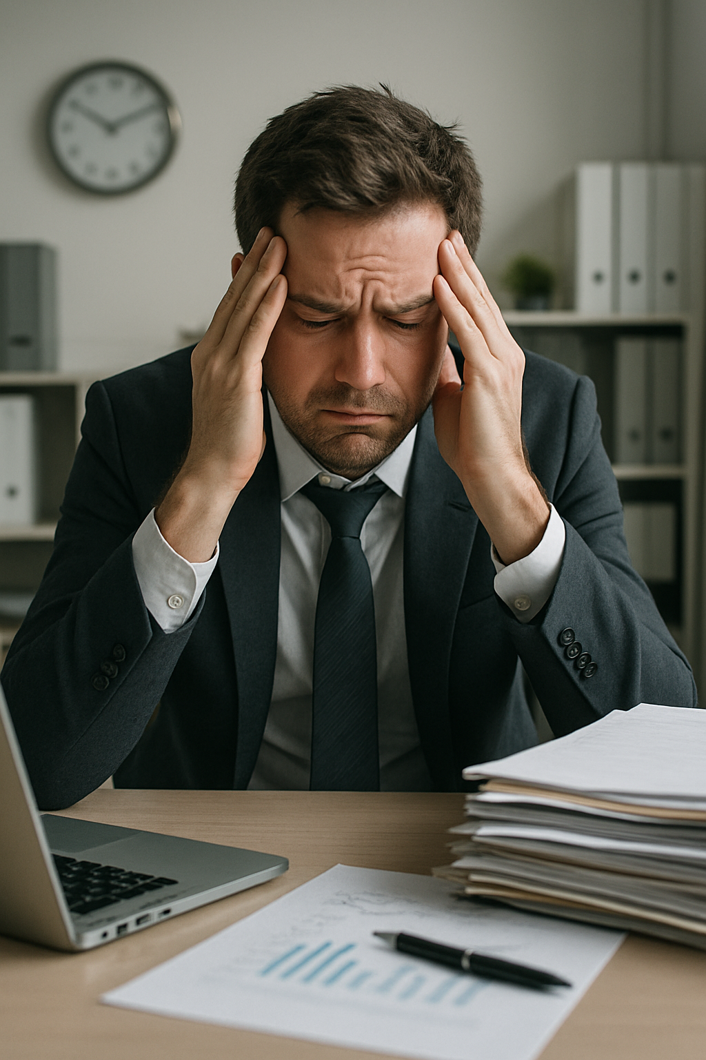 stressed business person